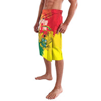 Personalized Ghana Republic Day Lavalava Black Star Square With Coat Of Arms