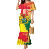 Personalized Ghana Republic Day Mermaid Dress Black Star Square With Coat Of Arms