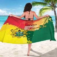 Ghana Republic Day Sarong Black Star Square With Coat Of Arms