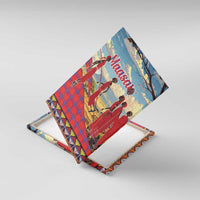 Kenya Adumu Dance Canvas Wall Art Maasai Shuka Pattern - Kenyan Safari