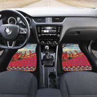 Kenya Adumu Dance Car Mats Maasai Shuka Pattern - Kenyan Safari