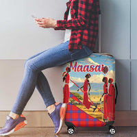 Kenya Adumu Dance Luggage Cover Maasai Shuka Pattern - Kenyan Safari