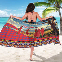 Kenya Adumu Dance Sarong Maasai Shuka Pattern - Kenyan Safari