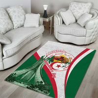 Happy Algeria Independence Day Area Rug Maqam Echahid Coat Of Arms