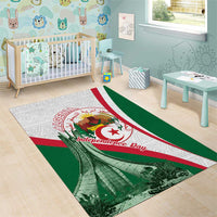 Happy Algeria Independence Day Area Rug Maqam Echahid Coat Of Arms
