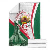 Happy Algeria Independence Day Blanket Maqam Echahid Coat Of Arms