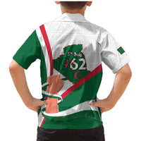 Happy Algeria Independence Day Family Matching Mermaid Dress and Hawaiian Shirt Maqam Echahid Coat Of Arms