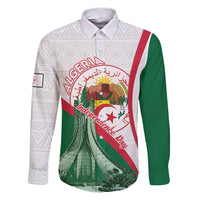 Happy Algeria Independence Day Family Matching Puletasi and Hawaiian Shirt Maqam Echahid Coat Of Arms