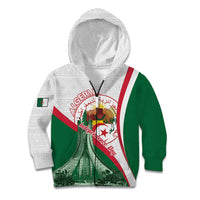 Happy Algeria Independence Day Kid Hoodie Maqam Echahid Coat Of Arms