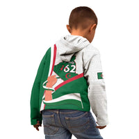 Happy Algeria Independence Day Kid Hoodie Maqam Echahid Coat Of Arms