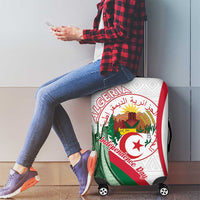 Happy Algeria Independence Day Luggage Cover Maqam Echahid Coat Of Arms