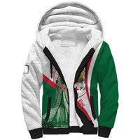 Happy Algeria Independence Day Sherpa Hoodie Maqam Echahid Coat Of Arms