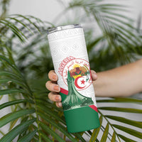 Happy Algeria Independence Day Skinny Tumbler Maqam Echahid Coat Of Arms