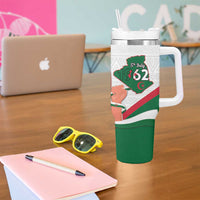 Happy Algeria Independence Day Tumbler With Handle Maqam Echahid Coat Of Arms