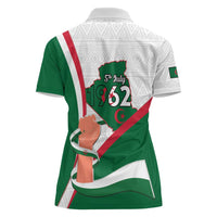 Happy Algeria Independence Day Women Polo Shirt Maqam Echahid Coat Of Arms
