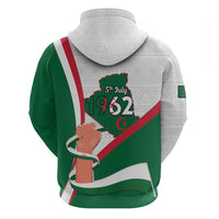 Happy Algeria Independence Day Zip Hoodie Maqam Echahid Coat Of Arms