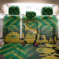 South Africa Rugby Custom Back Car Seat Cover Forever Green Forever Gold
