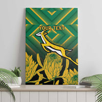 South Africa Rugby Custom Canvas Wall Art Forever Green Forever Gold