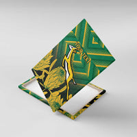 South Africa Rugby Custom Canvas Wall Art Forever Green Forever Gold