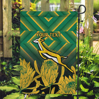 South Africa Rugby Custom Garden Flag Forever Green Forever Gold