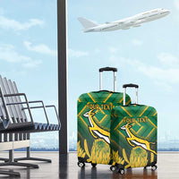 South Africa Rugby Custom Luggage Cover Forever Green Forever Gold