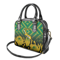 South Africa Rugby Custom Shoulder Handbag Forever Green Forever Gold