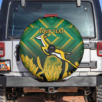 South Africa Rugby Custom Spare Tire Cover Forever Green Forever Gold