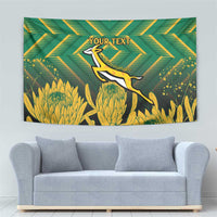 South Africa Rugby Custom Tapestry Forever Green Forever Gold