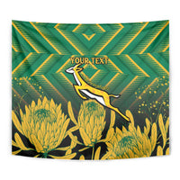 South Africa Rugby Custom Tapestry Forever Green Forever Gold
