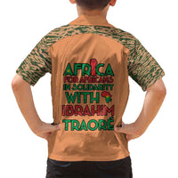 Africa in Solidarity with Traore Family Matching Off Shoulder Short Dress and Hawaiian Shirt Africa For Africans