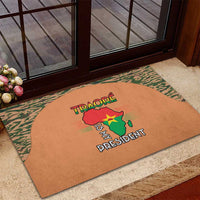 Africa in Solidarity with Traore Rubber Doormat Africa For Africans