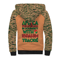 Africa in Solidarity with Traore Sherpa Hoodie Africa For Africans