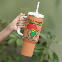 Africa in Solidarity with Traore Tumbler With Handle Africa For Africans