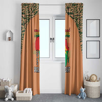 Africa in Solidarity with Traore Window Curtain Africa For Africans