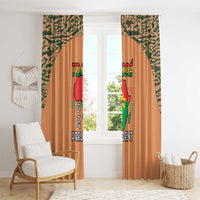 Africa in Solidarity with Traore Window Curtain Africa For Africans