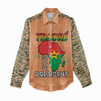 Africa in Solidarity with Traore Women Casual Shirt Africa For Africans