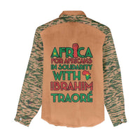 Africa in Solidarity with Traore Women Casual Shirt Africa For Africans