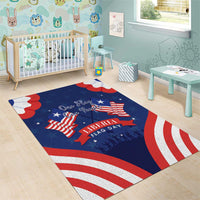 Happy Liberia Flag Day Area Rug One Flag One People - Wonder Print Shop