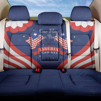 Happy Liberia Flag Day Back Car Seat Cover One Flag One People - Wonder Print Shop