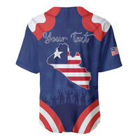 Personalized Happy Liberia Flag Day Baseball Jersey One Flag One People - Wonder Print Shop