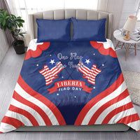 Happy Liberia Flag Day Bedding Set One Flag One People - Wonder Print Shop
