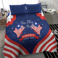 Happy Liberia Flag Day Bedding Set One Flag One People - Wonder Print Shop