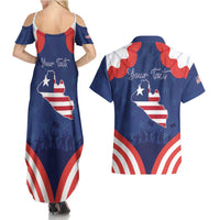 Personalized Happy Liberia Flag Day Couples Matching Summer Maxi Dress and Hawaiian Shirt One Flag One People - Wonder Print Shop