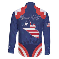 Personalized Happy Liberia Flag Day Family Matching Long Sleeve Bodycon Dress and Hawaiian Shirt One Flag One People - Wonder Print Shop