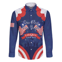 Personalized Happy Liberia Flag Day Family Matching Mermaid Dress and Hawaiian Shirt One Flag One People - Wonder Print Shop