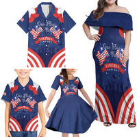 Personalized Happy Liberia Flag Day Family Matching Off Shoulder Maxi Dress and Hawaiian Shirt One Flag One People - Wonder Print Shop