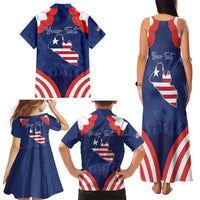 Personalized Happy Liberia Flag Day Family Matching Tank Maxi Dress and Hawaiian Shirt One Flag One People - Wonder Print Shop
