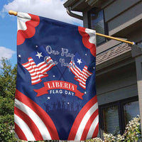Happy Liberia Flag Day Garden Flag One Flag One People - Wonder Print Shop