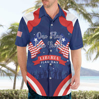 Personalized Happy Liberia Flag Day Hawaiian Shirt One Flag One People - Wonder Print Shop