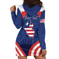 Personalized Happy Liberia Flag Day Hoodie Dress One Flag One People - Wonder Print Shop